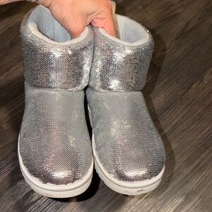 UGG Silver Sequin Ankle Boots